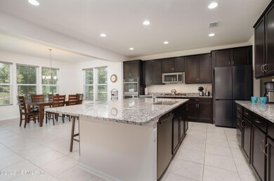 kitchen with huge island