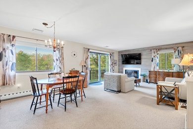 Large open living & dining area
