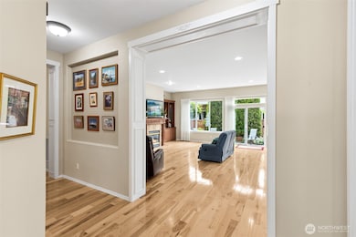 Entry hall and sweeping hardwood floors