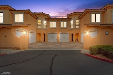 Mediterranean / spanish home with stucco siding, a balcony, concrete driveway, a garage, and a tile roof