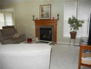 Great room with fireplace