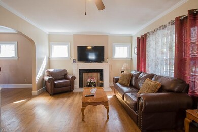 There is beautiful hardwood floors throughout the home