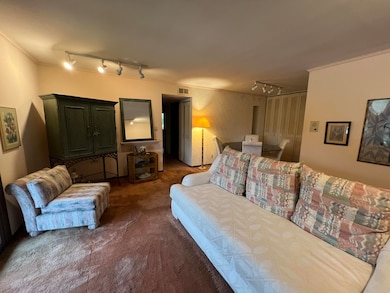 Living room open to the dining room