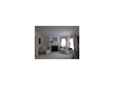 Gas fireplace in living room