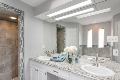 Master bath has been remodeled.