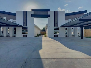 View of concrete driveway
