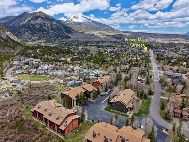 Aerial perspective of suburban area with a mountai