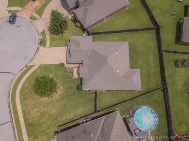 A full privacy fence surrounds the back yard