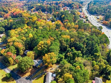 Aerial view of property and surrounding area