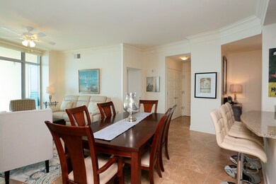 The Dining area is large enough to seat 6 comforta