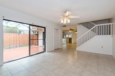 Large living room overlooking patio