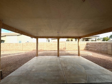 Large covered patio area