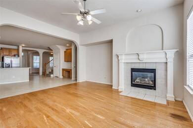 Unfurnished living room with light hardwood / wood