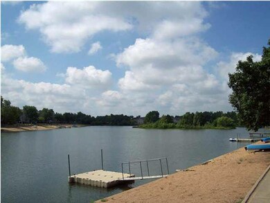 Lake, dock and island