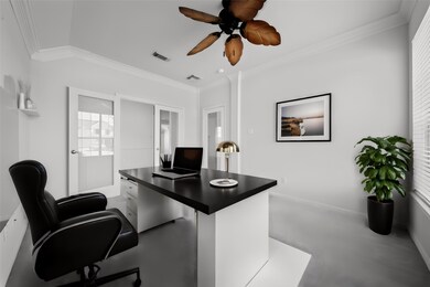 Study is virtually staged to show potential use of space.