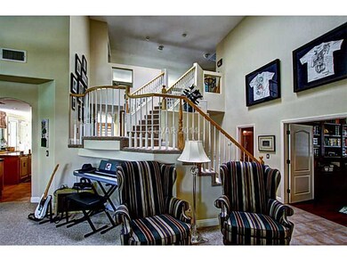 Living Room. Living room looking toward stair case