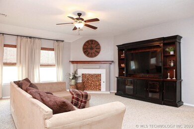 Great room offers a gas wood burning fireplace, in