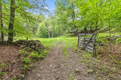 Entrance to lower field from lower driveway