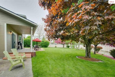 Mature trees add cool shade on a warm day & color 
