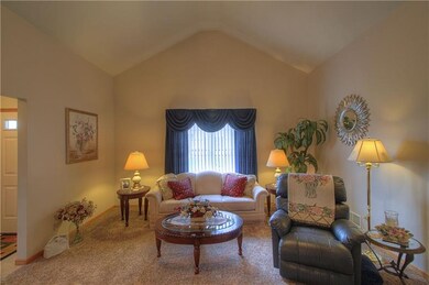 Living Room View 2.   Showcasing the cathedral cei