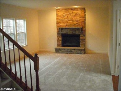 Den/Family/Great Room - Stone fireplace in Family 