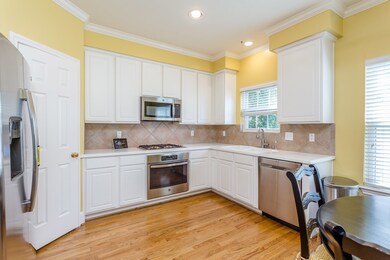 Kitchen features gas stove and plenty of room for