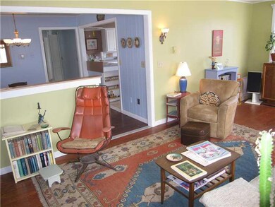 Living Room. Low partition wall...