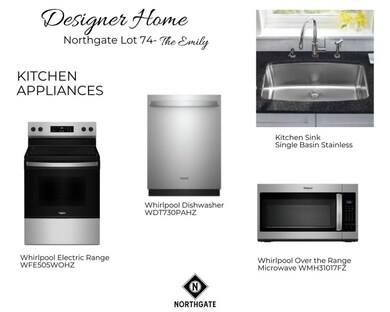 Standard Appliances included