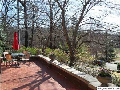 Large brick from porch