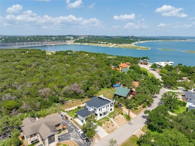 Drone / aerial view of a large body of water