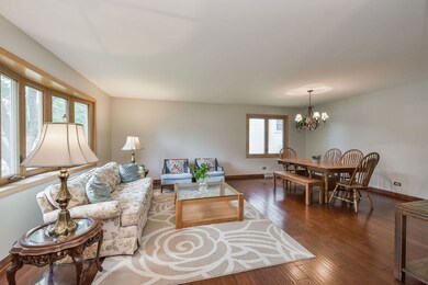 Open floor plan with living and dining room.