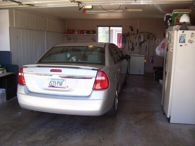 2 car garage with lots of storage