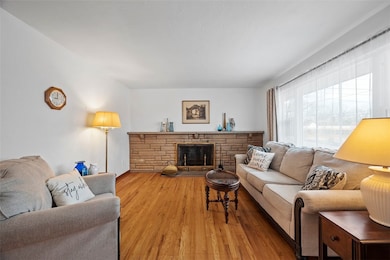 The Living Room with beautiful hardwood floors!