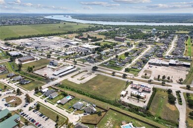 View from the rear of the parcel shows the campus