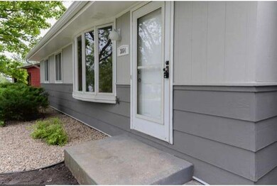 The exterior of the home was freshly painted and a