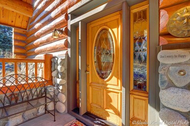Beautiful door w/custom glass panels