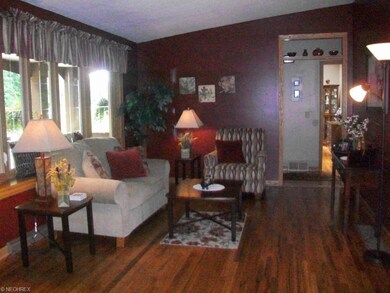 Beautiful Living Room with wood floors is perfect 