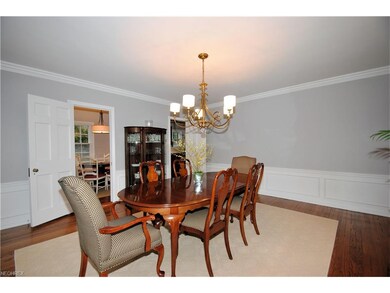 Freshly painted dining room.