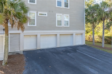 This villa's garage doors at the far 2 doors.