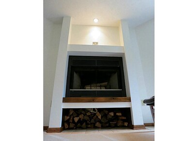Other. Living room features this wood burning fire
