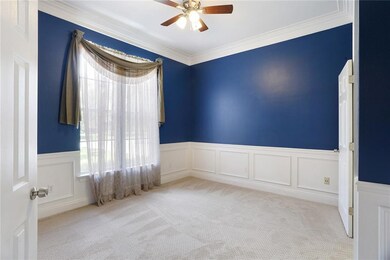 Dining room with fresh new paint and carpet