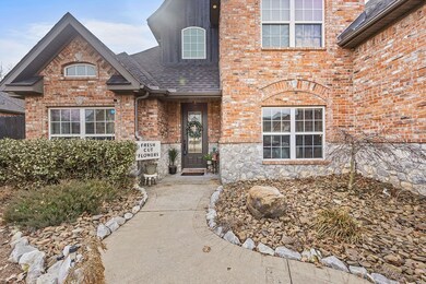 Landscaped front yard for easy maintenance.