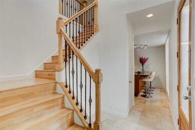 This home features elegant hardwood floors through