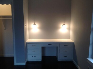 Built in master bedroom with updated lighting