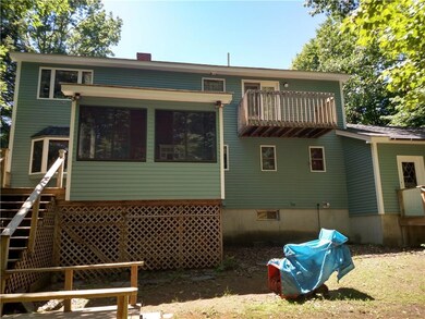 The rear of the home has plenty of...