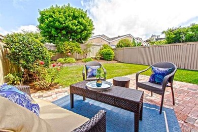 Private backyard patio