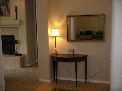Entry looking into Great Room/ Fireplace