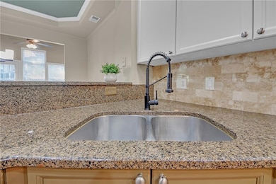 Granite countertops.