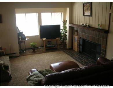 Living Room. Cozy living room with fireplace and s