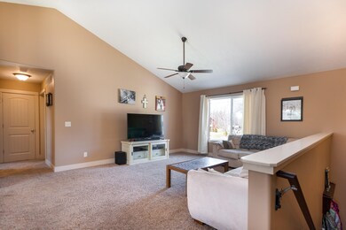 Vaulted Ceiling in Living Room